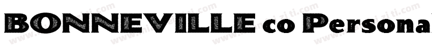 BONNEVILLE co Personal Use字体转换